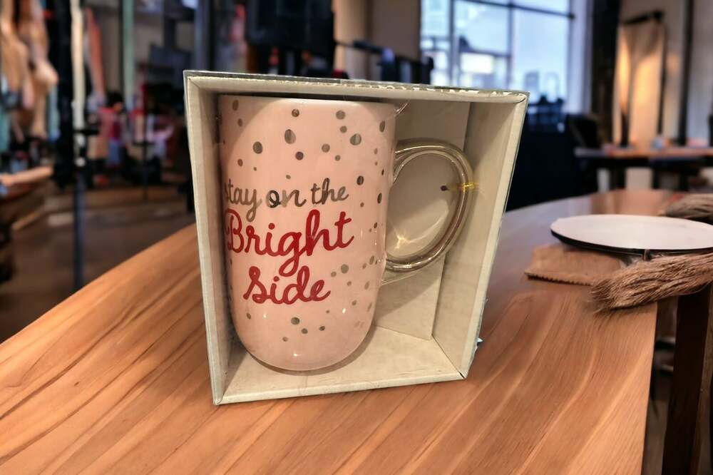 Stay On The Bright side 20 Oz Mug Modern Expressions Thoughtful Gift NEW IN BOX